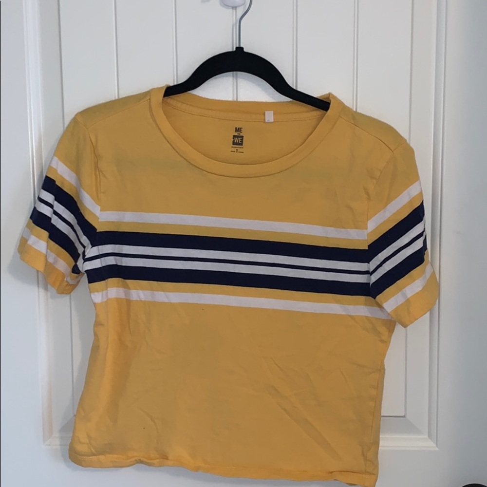 Pacsun Yellow Striped Tee